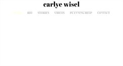 Desktop Screenshot of carlyewisel.com