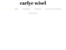 Tablet Screenshot of carlyewisel.com